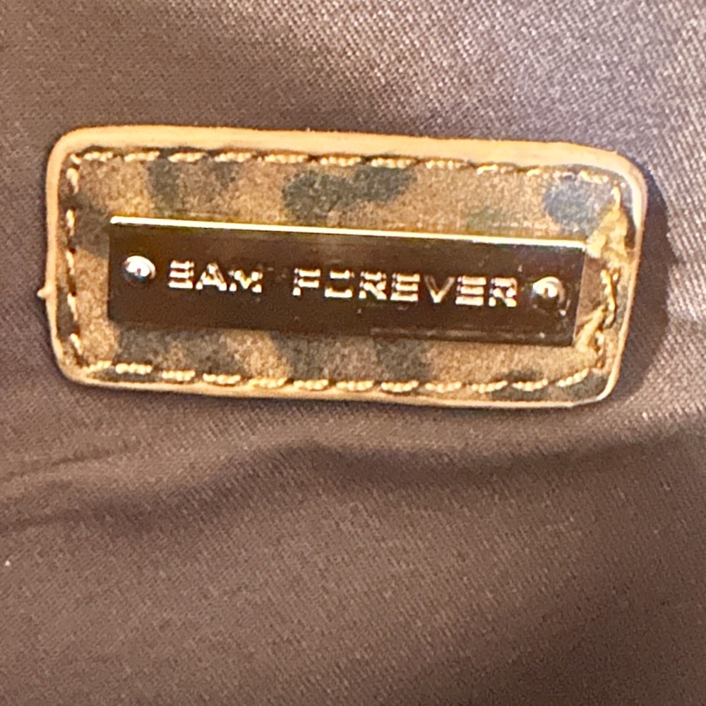 Bam Forever Cheetah Print Envelope Purse Chain St… - image 5